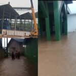 Warga Tarahan Keluhkan Pembangunan PT Indo Coco Thai Investama Akibatkan Banjir, Mesjid Terendam Banjir